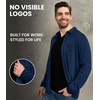 image:image100 Merino Wool Button Up Shirt Men  Long amp Short Sleeve Breathable  Lightweight Breathable Merino Wool Naturally OdorResistant Soft Office Casual Outdoor Shirt with PocketOxford Blue Long