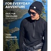 image:image100 Merino Wool Half Zip Sweater Men  Quarter Zip Thermal Base Layer  Lightweight Midweight Heavyweight Long Sleeve Breathable Pullover OdorResistant Half Zip Shirt Ideal for Hiking Skiing 250 Charcoal Grey