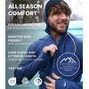 image:image100 Merino Wool Hoodie Men  Slim Fit Quarter Zip Thermal Base Layer Top  Lightweight Hoodie Breathable Naturally OdorResistant MoistureWicking Sweatshirt Ideal for Hiking Travel Camping190 Off White