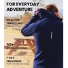 image:image100 Merino Wool Hoodie Men  Slim Fit Quarter Zip Thermal Base Layer Top  Lightweight Hoodie Breathable Naturally OdorResistant MoistureWicking Sweatshirt Ideal for Hiking Travel Camping190 Windsor Blue