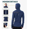 image:image100 Merino Wool Hoodie Women  Slim Fit Quarter Zip Thermal Base Layer  Lightweight Breathable Wool Hoodie Naturally OdorResistant MoistureWicking Sweatshirt Ideal for Hiking Travel Camping190 Chocolate