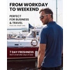 image:image100 Merino Wool Polo Shirt Men  Quarter Zip Long and Short Sleeve  Lightweight Breathable Merino Wool Casual Shirts Naturally AntiOdor MoistureWicking Ideal for Travel Everyday WearDeep Blue