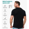 image:image100 Merino Wool Shirt Men  Short Sleeve Top Sport Thermal Base Layer  Lightweight Breathable Merino Wool Undershirt Naturally OdorResistant MoistureWicking Ideal for Hiking Sport TravelBlack Hnly