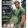 image:image100 Merino Wool Shirt Men  Short Sleeve Top Sport Thermal Base Layer  Lightweight Breathable Merino Wool Undershirt Naturally OdorResistant MoistureWicking Ideal for Hiking Sport TravelTropical Island