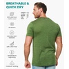 image:image100 Merino Wool Shirt Men  Short Sleeve Top Sport Thermal Base Layer  Lightweight Breathable Merino Wool Undershirt Naturally OdorResistant MoistureWicking Ideal for Hiking Sport TravelOlive Green Hnly