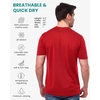 image:image100 Merino Wool Shirt Men  Short Sleeve Top Sport Thermal Base Layer  Lightweight Breathable Merino Wool Undershirt Naturally OdorResistant MoistureWicking Ideal for Hiking Sport TravelMaroon Red