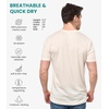 image:image100 Merino Wool Shirt Men  Short Sleeve Top Sport Thermal Base Layer  Lightweight Breathable Merino Wool Undershirt Naturally OdorResistant MoistureWicking Ideal for Hiking Sport TravelIvory White V