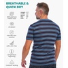 image:image100 Merino Wool Shirt Men  Short Sleeve Top Sport Thermal Base Layer  Lightweight Breathable Merino Wool Undershirt Naturally OdorResistant MoistureWicking Ideal for Hiking Sport TravelBlack Sky Stp