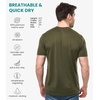 image:image100 Merino Wool Shirt Men  Short Sleeve Top Sport Thermal Base Layer  Lightweight Breathable Merino Wool Undershirt Naturally OdorResistant MoistureWicking Ideal for Hiking Sport TravelDark Olive