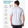 image:image100 Merino Wool Shirt Men  Short Sleeve Top Sport Thermal Base Layer  Lightweight Breathable Merino Wool Undershirt Naturally OdorResistant MoistureWicking Ideal for Hiking Sport TravelCloud