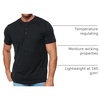 image:image100 Merino Wool Shirt Men  Short Sleeve Top Sport Thermal Base Layer  Lightweight Breathable Merino Wool Undershirt Naturally OdorResistant MoistureWicking Ideal for Hiking Sport TravelCharcoal Grey Hnly