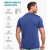 image:image100 Merino Wool Shirt Men  Short Sleeve Top Sport Thermal Base Layer  Lightweight Breathable Merino Wool Undershirt Naturally OdorResistant MoistureWicking Ideal for Hiking Sport TravelWindsor Blue Hnly