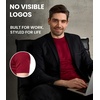 image:image100 Merino Wool Shirt Men  Short Sleeve Top Sport Thermal Base Layer  Lightweight Breathable Merino Wool Undershirt Naturally OdorResistant MoistureWicking Ideal for Hiking Sport TravelMaroon Red