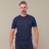image:image100 Merino Wool Shirt Men  Short Sleeve Top Sport Thermal Base Layer  Lightweight Breathable Merino Wool Undershirt Naturally OdorResistant MoistureWicking Ideal for Hiking Sport TravelDeep Navy