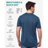 image:image100 Merino Wool Shirt Men  Short Sleeve Top Sport Thermal Base Layer  Lightweight Breathable Merino Wool Undershirt Naturally OdorResistant MoistureWicking Ideal for Hiking Sport TravelSapphire Blue