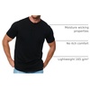 image:image100 Merino Wool Shirt Men  Short Sleeve Top Sport Thermal Base Layer  Lightweight Breathable Merino Wool Undershirt Naturally OdorResistant MoistureWicking Ideal for Hiking Sport TravelBlack Hnly