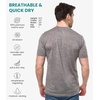 image:image100 Merino Wool Shirt Men  Short Sleeve Top Sport Thermal Base Layer  Lightweight Breathable Merino Wool Undershirt Naturally OdorResistant MoistureWicking Ideal for Hiking Sport TravelGrey Melange