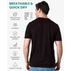 image:image100 Merino Wool Shirt Men  Short Sleeve Top Sport Thermal Base Layer  Lightweight Breathable Merino Wool Undershirt Naturally OdorResistant MoistureWicking Ideal for Hiking Sport TravelCoal Black