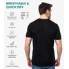 image:image100 Merino Wool Shirt Men  Short Sleeve Top Sport Thermal Base Layer  Lightweight Breathable Merino Wool Undershirt Naturally OdorResistant MoistureWicking Ideal for Hiking Sport TravelBlack V