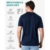 image:image100 Merino Wool Shirt Men  Short Sleeve Top Sport Thermal Base Layer  Lightweight Breathable Merino Wool Undershirt Naturally OdorResistant MoistureWicking Ideal for Hiking Sport TravelDeep Navy