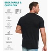 image:image100 Merino Wool Shirt Men  Short Sleeve Top Sport Thermal Base Layer  Lightweight Breathable Merino Wool Undershirt Naturally OdorResistant MoistureWicking Ideal for Hiking Sport TravelCharcoal Grey Hnly