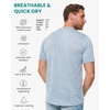image:image100 Merino Wool Shirt Men  Short Sleeve Top Sport Thermal Base Layer  Lightweight Breathable Merino Wool Undershirt Naturally OdorResistant MoistureWicking Ideal for Hiking Sport TravelCloud Hnly
