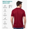 image:image100 Merino Wool Shirt Men  Short Sleeve Top Sport Thermal Base Layer  Lightweight Breathable Merino Wool Undershirt Naturally OdorResistant MoistureWicking Ideal for Hiking Sport TravelDark Red