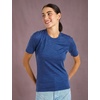 image:image100 Merino Wool Shirt Women  Short Sleeve Tee Base Layer Top Undershirt  Lightweight Breathable Merino Wool TShirt Naturally OdorResistant Soft MoistureWicking Hiking OutdoorChicago Blues