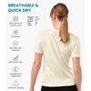 image:image100 Merino Wool Shirt Women  Short Sleeve Tee Base Layer Top Undershirt  Lightweight Breathable Merino Wool TShirt Naturally OdorResistant Soft MoistureWicking Hiking OutdoorWhite Creamy
