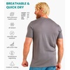 image:image100 Merino Wool TShirt Men  Base Layer Top Undershirt with Hiking Socks  Lightweight Breathable Merino Wool Thermal Shirt Naturally OdorResistant MoistureWicking Ideal for Hiking TravelPerfect Gray