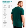 image:image100 Merino Wool TShirt Men  Base Layer Top Undershirt with Hiking Socks  Lightweight Breathable Merino Wool Thermal Shirt Naturally OdorResistant MoistureWicking Ideal for Hiking TravelEmerald Green