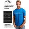 image:image100 Merino Wool TShirt Men  Base Layer Top Undershirt with Hiking Socks  Lightweight Breathable Merino Wool Thermal Shirt Naturally OdorResistant MoistureWicking Ideal for Hiking TravelMetal Grey