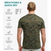 image:image100 Merino Wool TShirt Men  Base Layer Top Undershirt with Hiking Socks  Lightweight Breathable Merino Wool Thermal Shirt Naturally OdorResistant MoistureWicking Ideal for Hiking TravelCamo