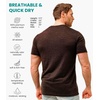image:image100 Merino Wool TShirt Men  Base Layer Top Undershirt with Hiking Socks  Lightweight Breathable Merino Wool Thermal Shirt Naturally OdorResistant MoistureWicking Ideal for Hiking TravelMetal Grey
