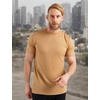 image:image100 Merino Wool TShirt Men  Short Sleeve Undershirt Base Layer Top  Lightweight Breathable Merino Wool Tees Naturally OdorResistant Soft Hiking Shirt Sport Travel Running Gym WorkCamel