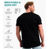 image:image100 Merino Wool TShirt Men  Short Sleeve Undershirt Base Layer Top  Lightweight Breathable Merino Wool Tees Naturally OdorResistant Soft Hiking Shirt Sport Travel Running Gym WorkHeat Black