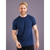 image:image100 Merino Wool TShirt Men  Short Sleeve Undershirt Base Layer Top  Lightweight Breathable Merino Wool Tees Naturally OdorResistant Soft Hiking Shirt Sport Travel Running Gym WorkNavy