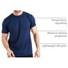 image:image100 Merino Wool TShirt Men  Short Sleeve Undershirt Base Layer Top  Lightweight Breathable Merino Wool Tees Naturally OdorResistant Soft Hiking Shirt Sport Travel Running Gym WorkNavy