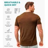image:image100 Merino Wool TShirt Men  Short Sleeve Undershirt Base Layer Top  Lightweight Breathable Merino Wool Tees Naturally OdorResistant Soft Hiking Shirt Sport Travel Running Gym WorkTurtle Green
