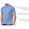 image:image100 Merino Wool TShirt Men  Short Sleeve Undershirt Base Layer Top  Lightweight Breathable Merino Wool Tees Naturally OdorResistant Soft Hiking Shirt Sport Travel Running Gym WorkWoodland Grey Blue