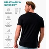 image:image100 Merino Wool TShirt Men  Short Sleeve Undershirt Base Layer Top  Lightweight Breathable Merino Wool Tees Naturally OdorResistant Soft Hiking Shirt Sport Travel Running Gym WorkCharcoal P2