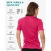 image:image100 Merino Wool TShirt Women  Short Sleeve Tee with Hiking Socks  Lightweight Breathable Merino Wool Active Base Layer Naturally OdorResistant MoistureWicking Ideal for Hiking TravelMagenta