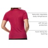 image:image100 Merino Wool TShirt Women  Short Sleeve Tee with Hiking Socks  Lightweight Breathable Merino Wool Active Base Layer Naturally OdorResistant MoistureWicking Ideal for Hiking TravelMagenta