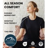 image:image100 Merino Wool TShirt Women  Short Sleeve Tee with Hiking Socks  Lightweight Breathable Merino Wool Active Base Layer Naturally OdorResistant MoistureWicking Ideal for Hiking TravelForest Green