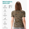 image:image100 Merino Wool TShirt Women  Short Sleeve Tee with Hiking Socks  Lightweight Breathable Merino Wool Active Base Layer Naturally OdorResistant MoistureWicking Ideal for Hiking TravelCamo