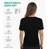 image:image100 Merino Wool TShirt Women  Short Sleeve Tee with Hiking Socks  Lightweight Breathable Merino Wool Active Base Layer Naturally OdorResistant MoistureWicking Ideal for Hiking TravelBlack V