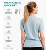 image:image100 Merino Wool TShirt Women  Short Sleeve Tee with Hiking Socks  Lightweight Breathable Merino Wool Active Base Layer Naturally OdorResistant MoistureWicking Ideal for Hiking TravelArctic