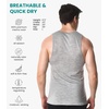 image:image100 Merino Wool Tank Top Men  Active Undershirt Sleeveless Base Layer  Lightweight Breathable Merino Wool Tank Top MoistureWicking Top Soft Sport Running Work Athletic TankHeather Grey Ashrt