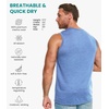 image:image100 Merino Wool Tank Top Men  Active Undershirt Sleeveless Base Layer  Lightweight Breathable Merino Wool Tank Top MoistureWicking Top Soft Sport Running Work Athletic TankDeep Blue