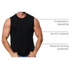 image:image100 Merino Wool Tank Top Men  Active Undershirt Sleeveless Base Layer  Lightweight Breathable Merino Wool Tank Top MoistureWicking Top Soft Sport Running Work Athletic TankBlack